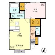 MIYABI Cの間取り画像