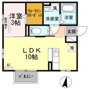 クロスレット Aの間取り画像