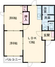 プリオール富岡の間取り画像