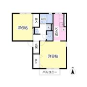 サンコートA棟の間取り画像