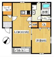 ラコリーヌBの間取り画像