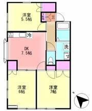 ルーミー成田68号館の間取り画像