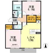 ハートフルタウン B棟の間取り画像