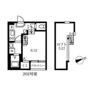 ハーモニーテラス八田Ⅱの間取り画像