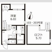 ハーモニーテラス伝馬町の間取り画像