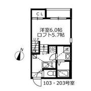 ハーモニーテラス伝馬町の間取り画像