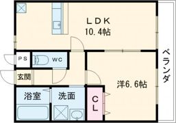 アンプルールクラージュTOSUの間取り画像