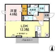 フユシス類家 Aの間取り画像