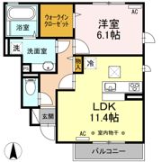 エンソワ Ⅰ番館の間取り画像