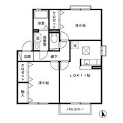 フィオーレ Aの間取り画像