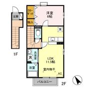 グリーンハイツの間取り画像