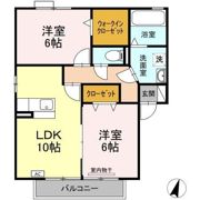 グランドゥールくすの木 Bの間取り画像