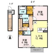 オークス金子 D棟の間取り画像