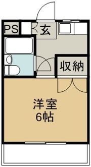 ファーストインK3の間取り画像