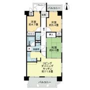 ライオンズマンション西古松の間取り画像