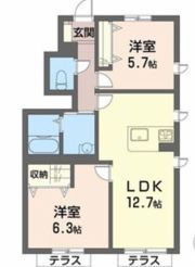MAST COURT 加古川南 A棟の間取り画像