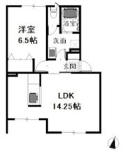 ウエスト・ベルジュ Aの間取り画像