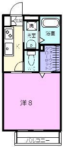 ハイツ ジュ，エイユーの間取り画像