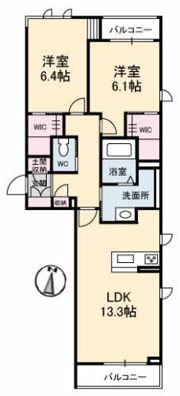 リーリエ原尾島の間取り画像