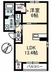 グランベレオ沖野上の間取り画像