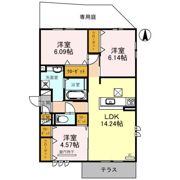 レジデンス椿の間取り画像