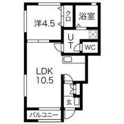 アバンセ B棟の間取り画像