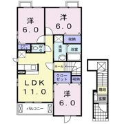 クリスタル Cの間取り画像