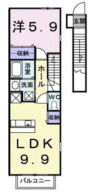 ビエント紫風Ⅳの間取り画像