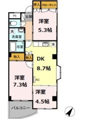 レジデンス山崎の間取り画像