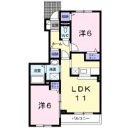 グレイスヴィラサンヨーCの間取り画像