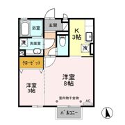 セジュールKTKの間取り画像