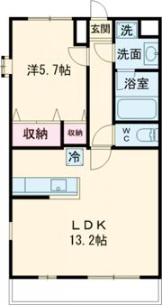 ハリーグレイス鶴田の間取り画像