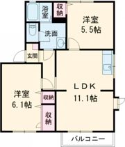 ラプラーサABの間取り画像