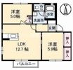 メゾンレディバード B棟の間取り画像