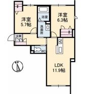グリーングラスⅢの間取り画像