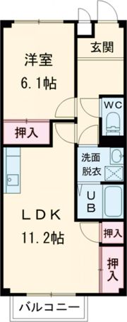 クレストコートの間取り画像