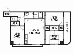 パークヒルズ6番館の間取り画像