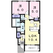 ハレ オオノ ⅱの間取り画像