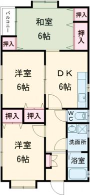 GOハイツの間取り画像