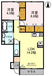 ラリュールの間取り画像