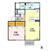 モアコート禅 Bの間取り画像