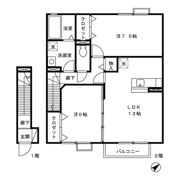 フォンティーヌ清水 B棟の間取り画像