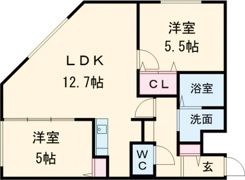 インデックス千歳駅前の間取り画像