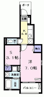 シャルマン東印場の間取り画像