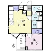 ドミール中野南台の間取り画像