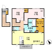 カーネリアン Bの間取り画像