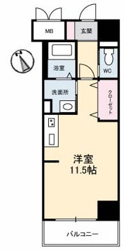Urban Vista 中央町の間取り画像