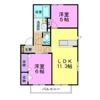 エバーグリーン Aの間取り画像