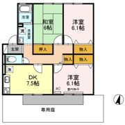 ネオコーポリラ開成A棟の間取り画像