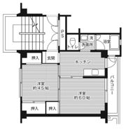 ビレッジハウス当成東1号棟の間取り画像